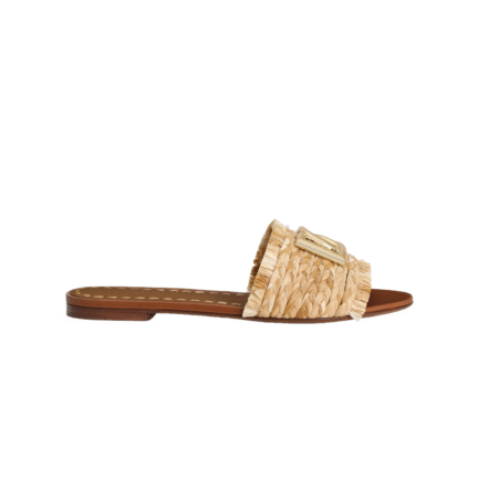 Rafia braided slipper