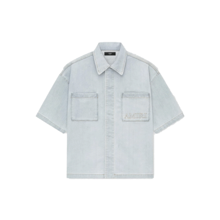 AMIRI 3D SHORT SLEEVE SNAP SHIRT