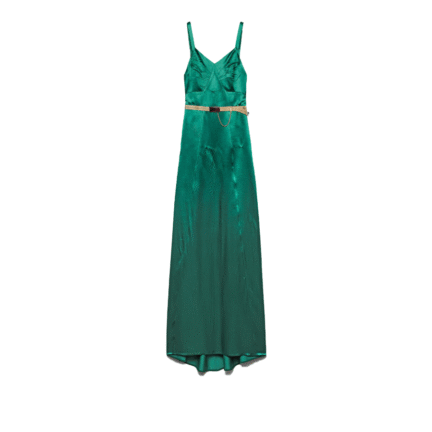 Long satin dress