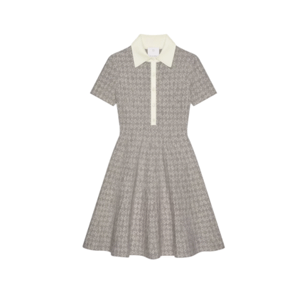 Polo dress in monogram 72 jacquard
