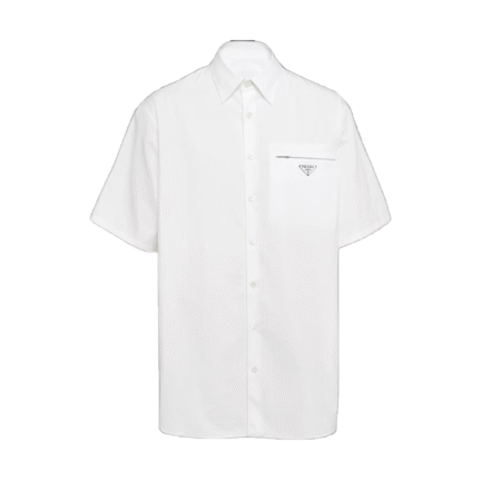 Short-sleeved cotton shirt