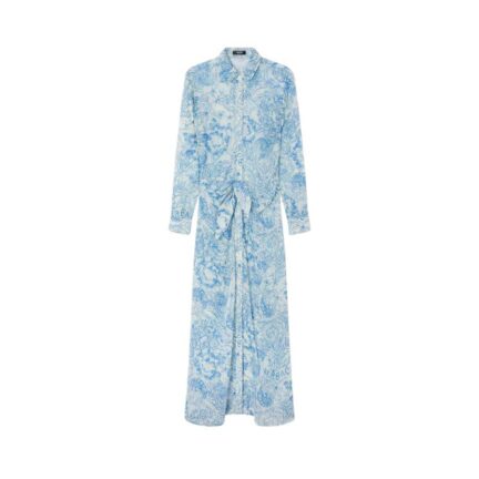 Underwater Barocco Cover-Up Shirt Dress