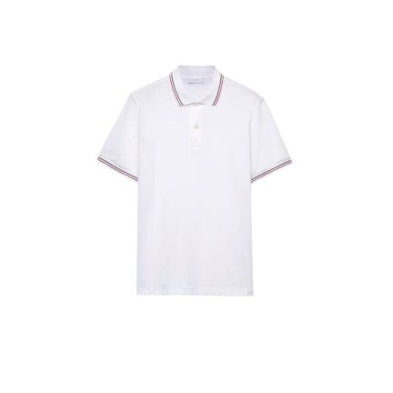 Short-sleeved piqué polo shirt