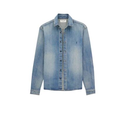 Cassandre overshirt in Trouville Beach Blue Denim
