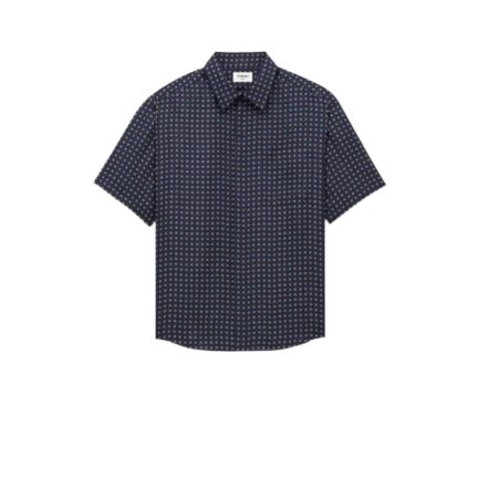 shirt in square silk