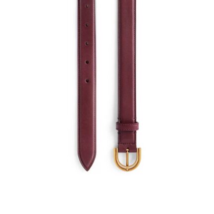 Women's Rodeo Belt in Dark Burgundy