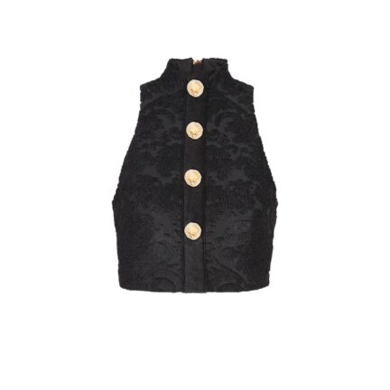 Baroque pattern buttoned top