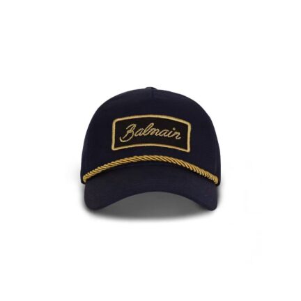 Cotton cap with cord