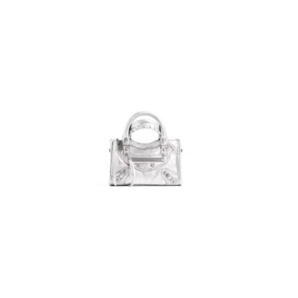 Women's Le City Bag Nano in Silver