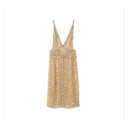 Embroidered organza dress