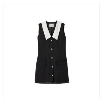Grain de poudre wool mini-dress