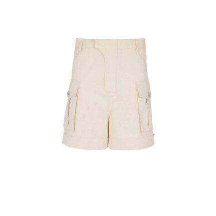 Cotton cargo Bermuda shorts
