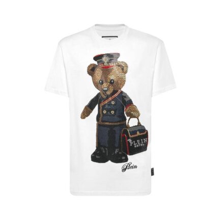 Round Neck T-Shirt Full Of Stones Teddy Bear