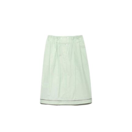 Cotton midi-skirt