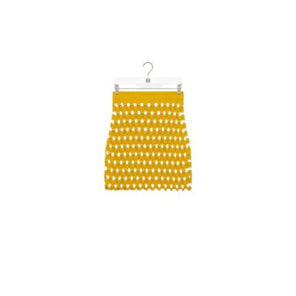 Mini skirt in viscose and cotton