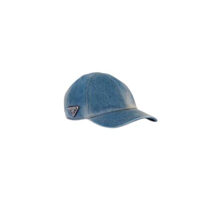Denim baseball cap
