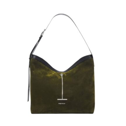 Men's McQueen Pendant Shoulder Bag in Military Green