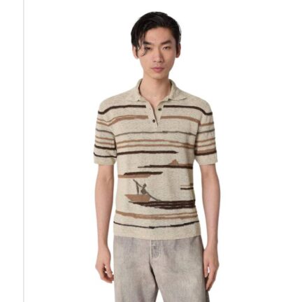 Linen And Cotton Polo
