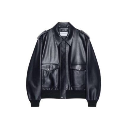 Aviator jacket in leather