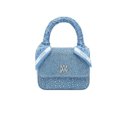 WOMEN'S CRYSTAL DENIM MICRO MA BAG