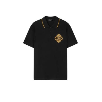 Embroidered Architectural Baroque Polo Shirt