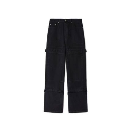 Black Canvas Carpenter Pants