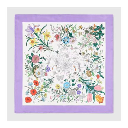 Printed silk carré