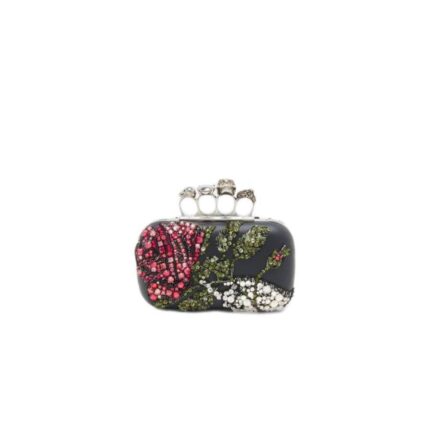 Women's Skull Knuckle Clutch in Multicolor