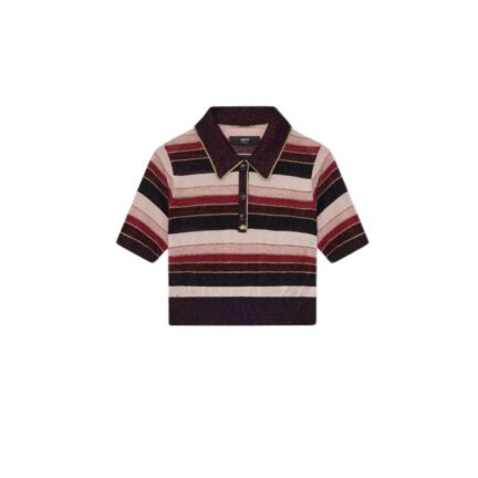 WOMEN'S MA STRIPED POLO