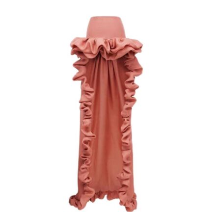 bubble cascade skirt in silk gazar