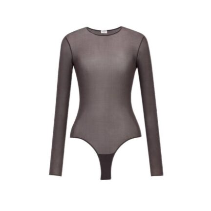 crewneck bodysuit in jersey