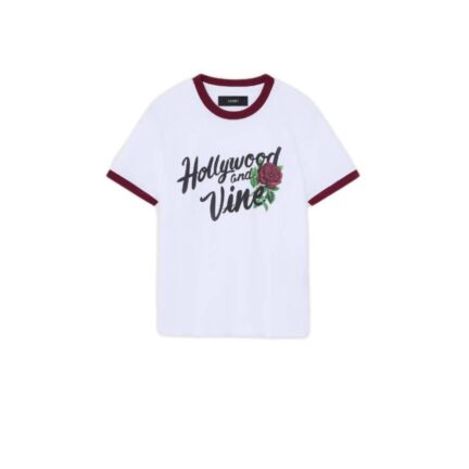 WOMEN'S ROSE RINGER TEE