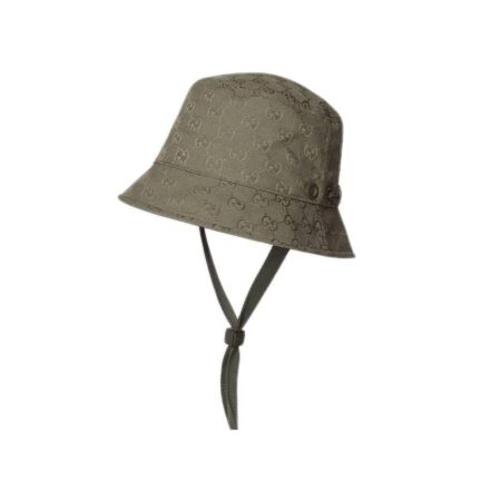 GG canvas bucket hat with tie