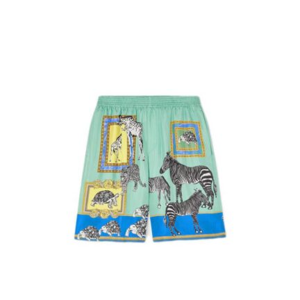 Versace Safari Silk Shorts
