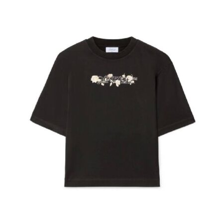 Black Bookish Roses Boxy T-Shirt