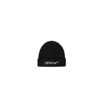 Bookish Classic Knit Beanie Black - Whit