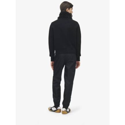 Men's Skull Jacquard Joggers in Black