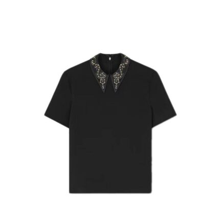 Studded Envers-Satin Top