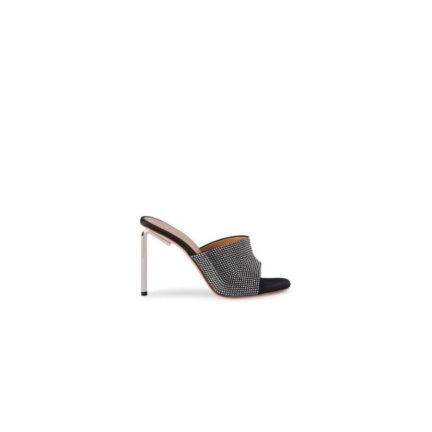 Shiny High Allen Satin Mule