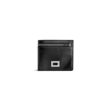 Men's Rodeo Square Folded Wallet in Black