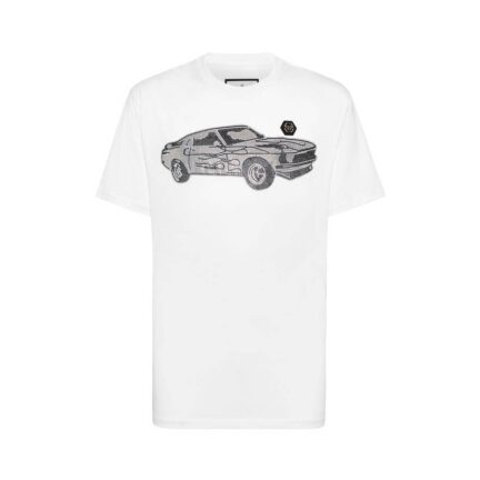 Jersey T-shirt Round Neck SS Strass Cars Racing