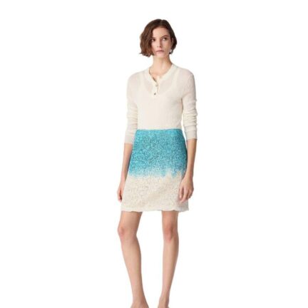 Wool And Silk Overdyed Skirt