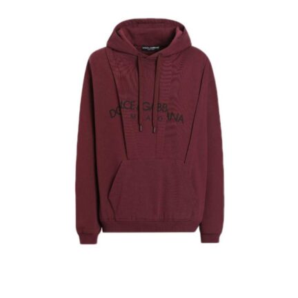 Cotton hoodie with logo