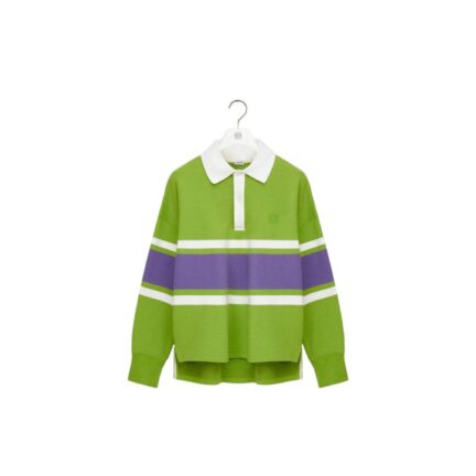 Long sleeve polo shirt in cotton