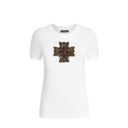 T-shirt with swarovski cross