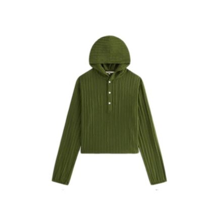 Kith Women Umi Plisse Drawstring Hoodie