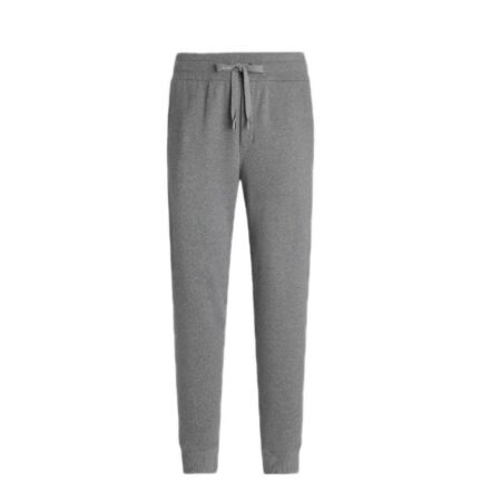 Stretch jersey jogging pants with tag