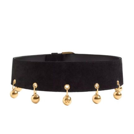 Vlogo Signature Suede Belt 65 Mm