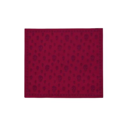 Women's Classic Skull Foulard in Crimson/Bordeaux