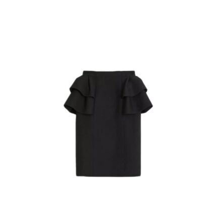 Crepe Couture Midi Skirt